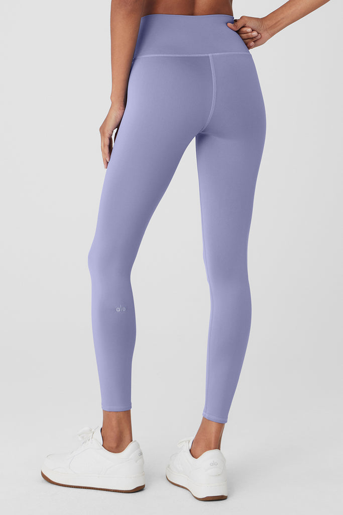 Blue High-Rise Leggings by Alo on Sale