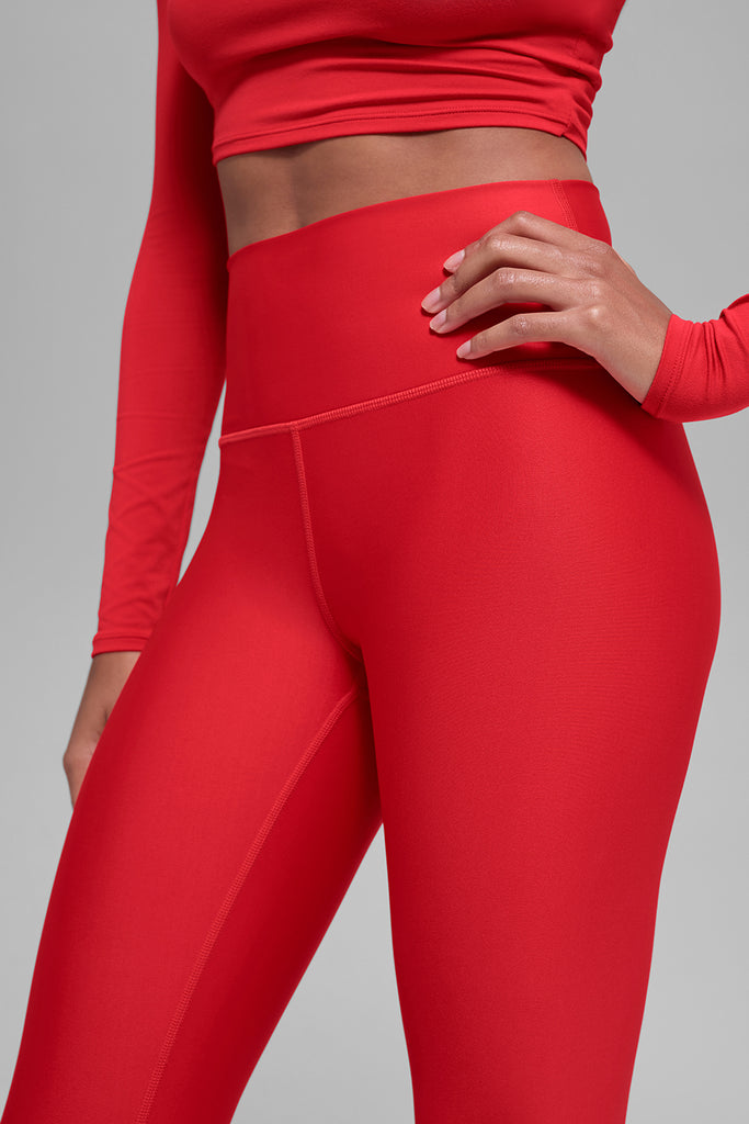 alo レギンス　7/8 High-Waist Airlift Legging 7/8 High-Waist Airlift Legging - Bright Red | ALO