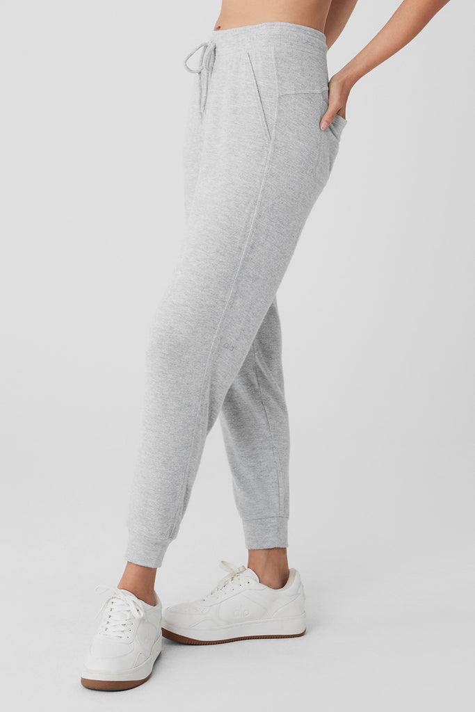 Soho Sweatpant Athletic Heather Grey Alo Yoga