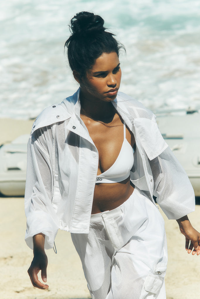 ALO Yoga Dynamic Jacket プリーツ ジップアップ パーカー 大人気 海外セレブ愛用【alo】ジップ プルオーバー トップス (ALO Yoga