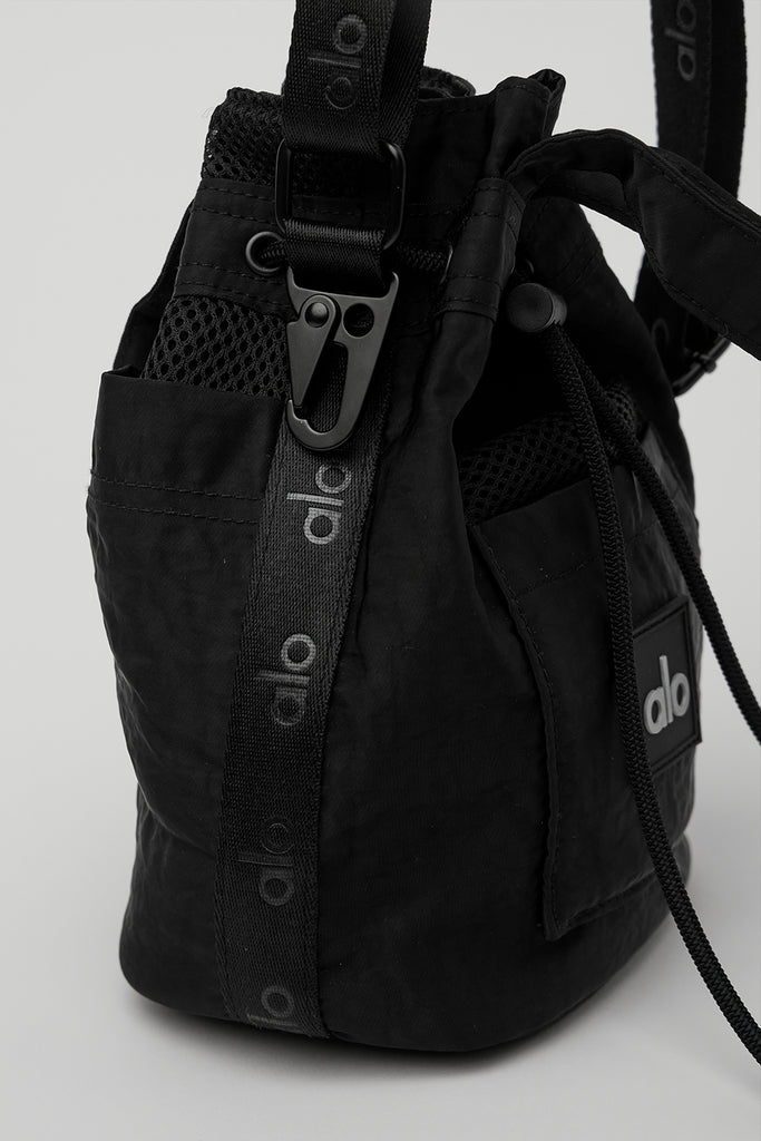 Cross Body Bucket Bag - Black