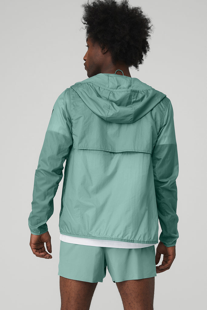 Repeat Running Jacket Blue Agave Alo Yoga