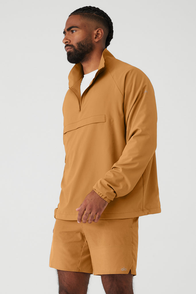 Ripstop 1/4 Zip OnSet Jacket Toffee Alo Yoga