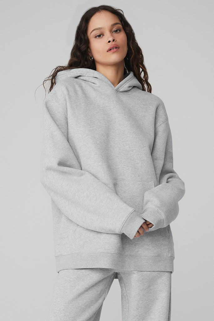 Buy ALO YOGA Accolade Hoodie - Women's, Dove Grey Heather, Large at
