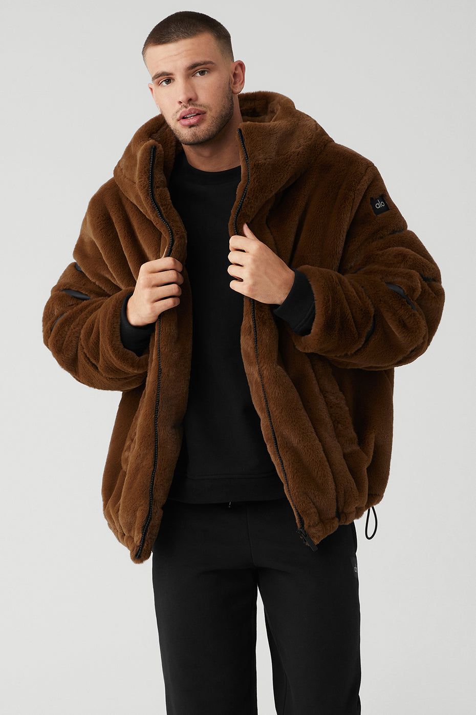 Knock Out Faux Fur Jacket - Chocolate - Chocolate / S