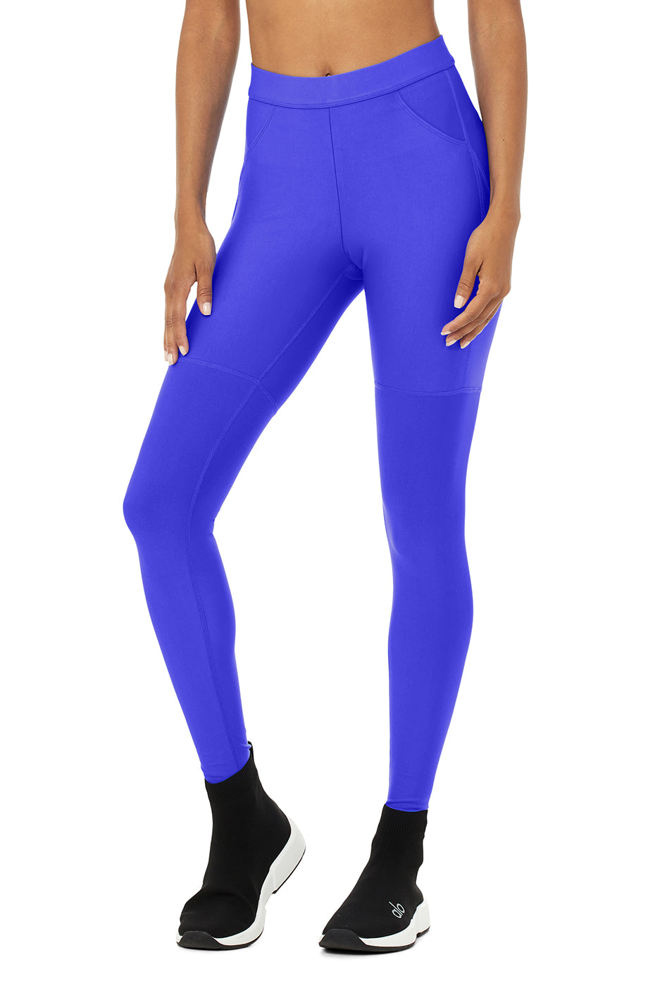 Back At It Again Solid Blue Leggings - Small