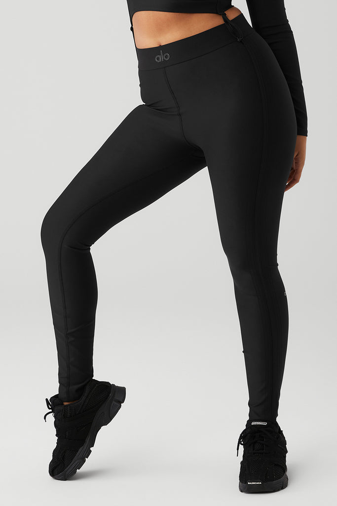 ALO Yoga, Pants & Jumpsuits, Alo Yoga Ascendant Black And Neon Colorblock  Leggings Size Medium