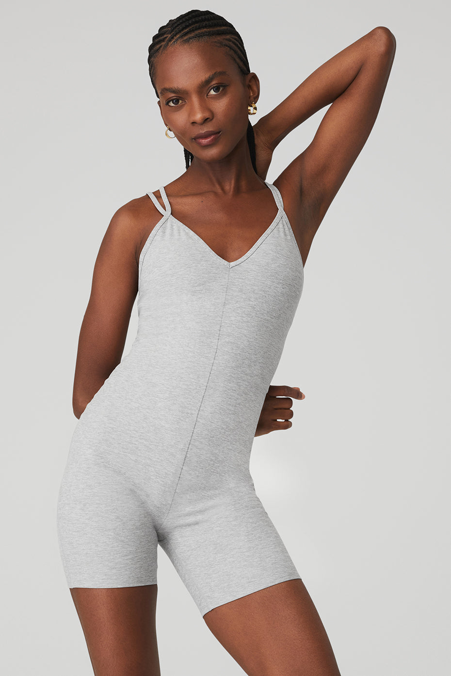 Alosoft Suns Out Onesie - Athletic Heather Grey