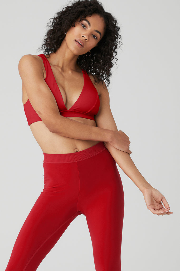 Women's Clothing - Yoga Studio Light-Support Bra - Red