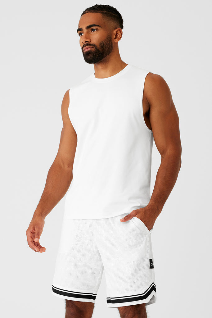 Conquer Muscle Tank - White | Alo Yoga