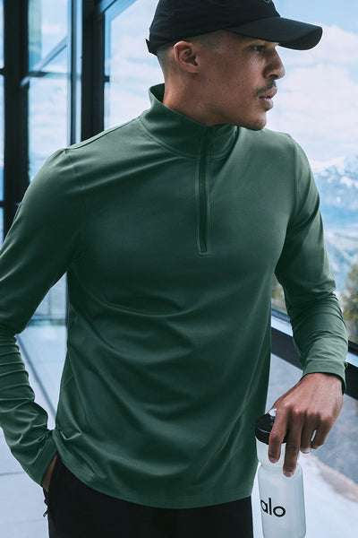 Conquer 1/4 Zip Reform Long Sleeve - Clover Green | ALO