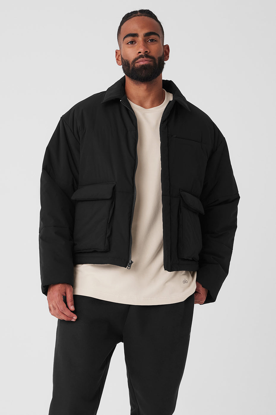 Voyage Utility Cargo Jacket Black Alo Yoga Jackets