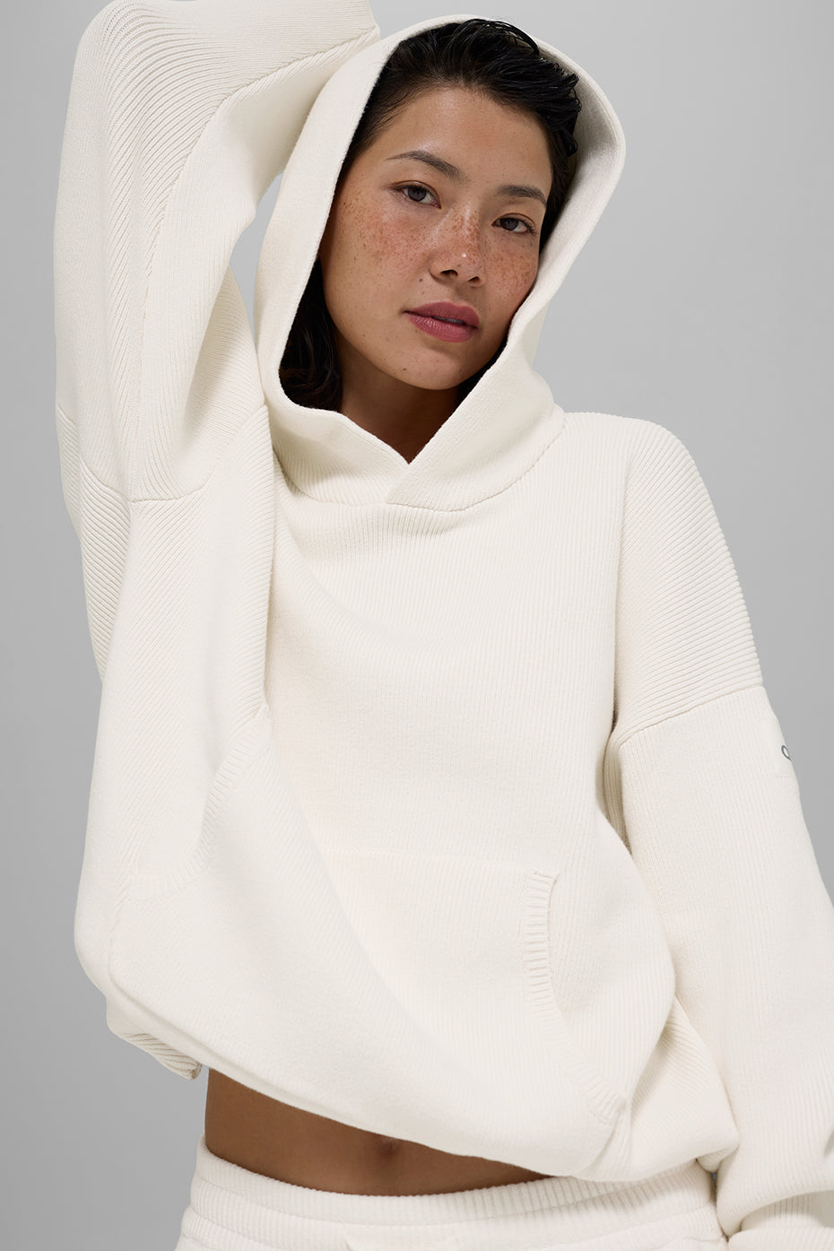 Scholar Hooded Sweater - Ivory | ALO