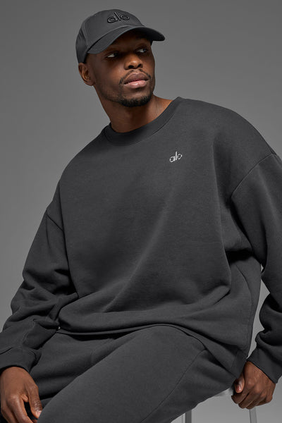 alo トレーナー M ACCOLADE CREW NECK Accolade Crew Neck Pullover - Anthracite | ALO