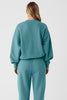 Accolade Crew Neck Pullover - Teal Agate