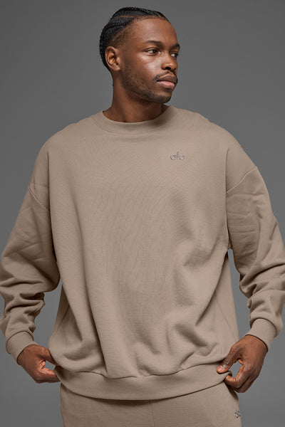 Accolade Crew Neck Pullover - Gravel | ALO