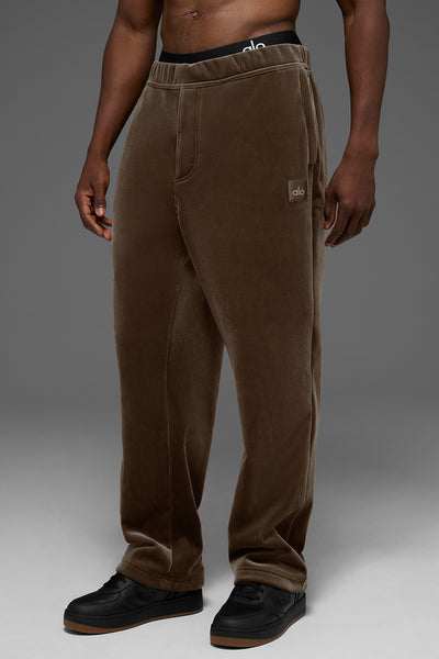 Velour Baller Pant - Espresso | ALO