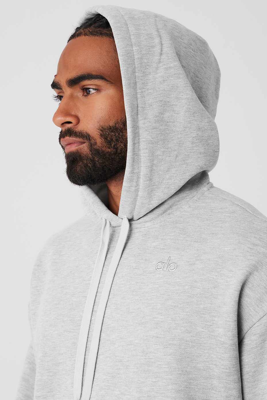 Alo Accolade Hoodie - Athletic Heather Grey - Hoodies - Free