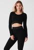Seamless Luxe Terry Cuddle Coverup - Black