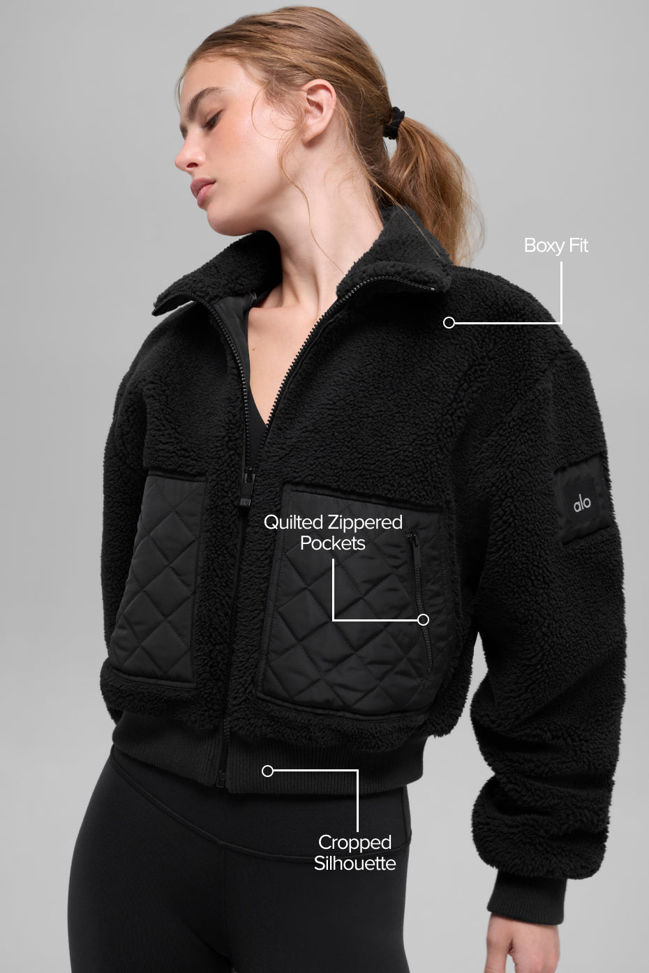 Sherpa Edge Bomber - Black | ALO