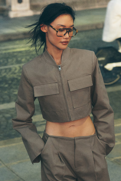 ジャケット・アウター highlight cropped jacket W4681R_06206_b2_s1_a1_m54_gran