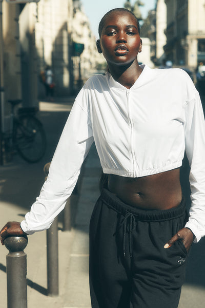 alo Cropped Micro Plisse Jacket M ブラック alo Cropped Micro Plisse Jacket M ブラック Cropped Micro Plisse