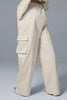High-Waist Night Out Cargo Trouser - Ivory