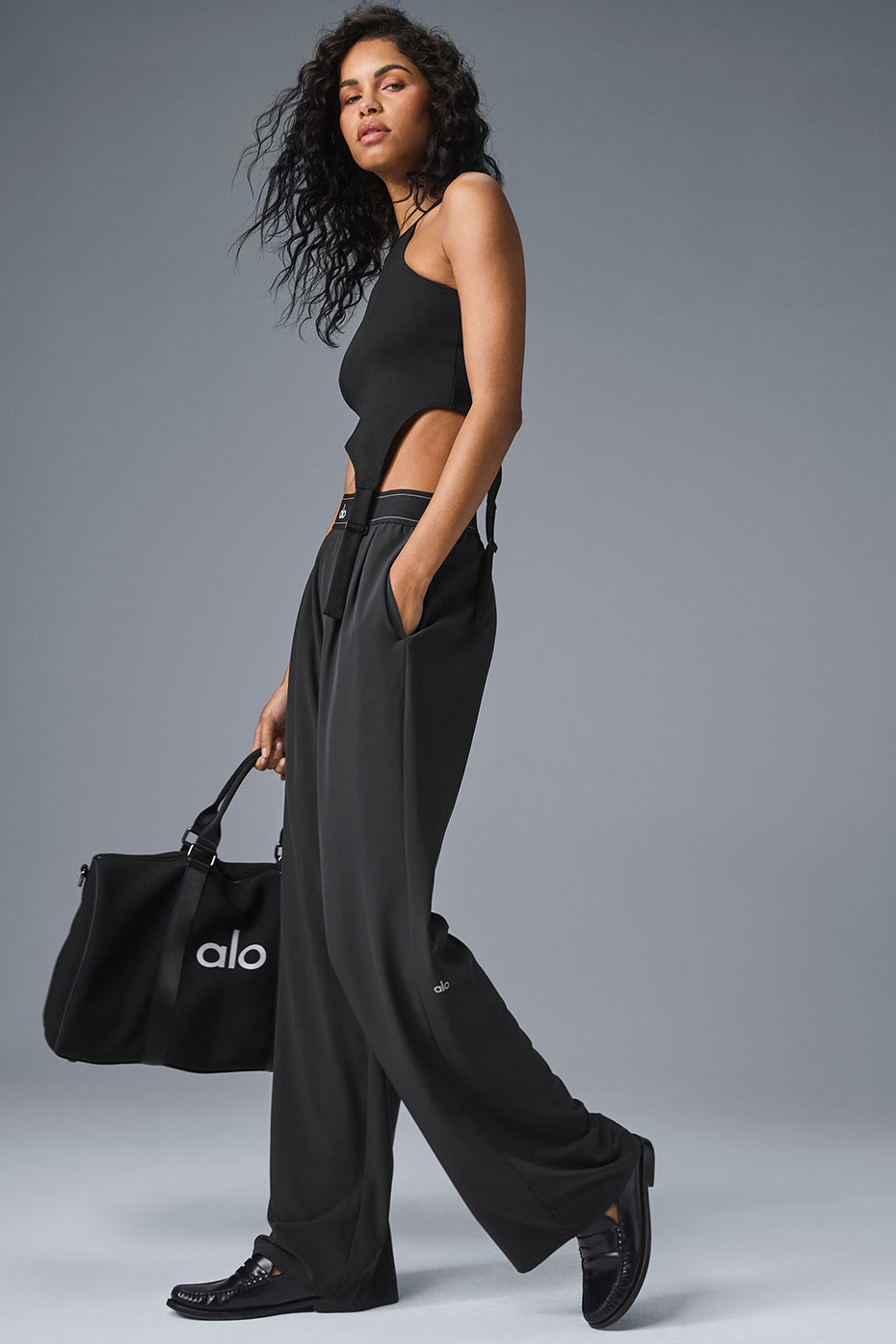 Suit Up Trouser (Long) - Black - Alo Yoga Women