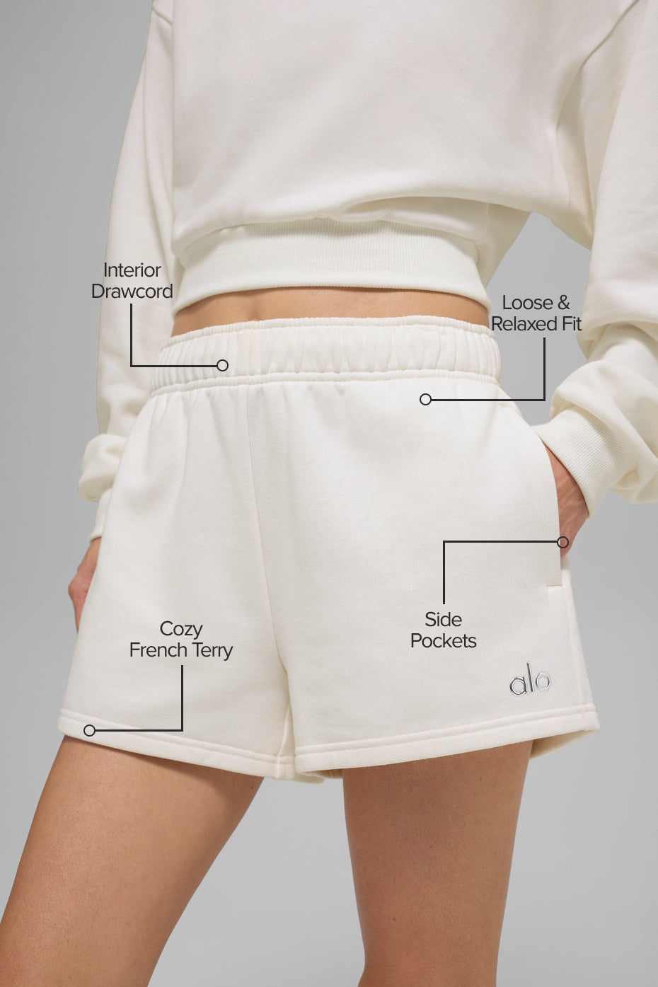 Accolade Short - Ivory | ALO