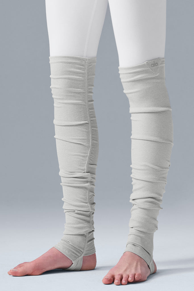 Goddess Leg Warmer Dove Grey Heather Alo Yoga
