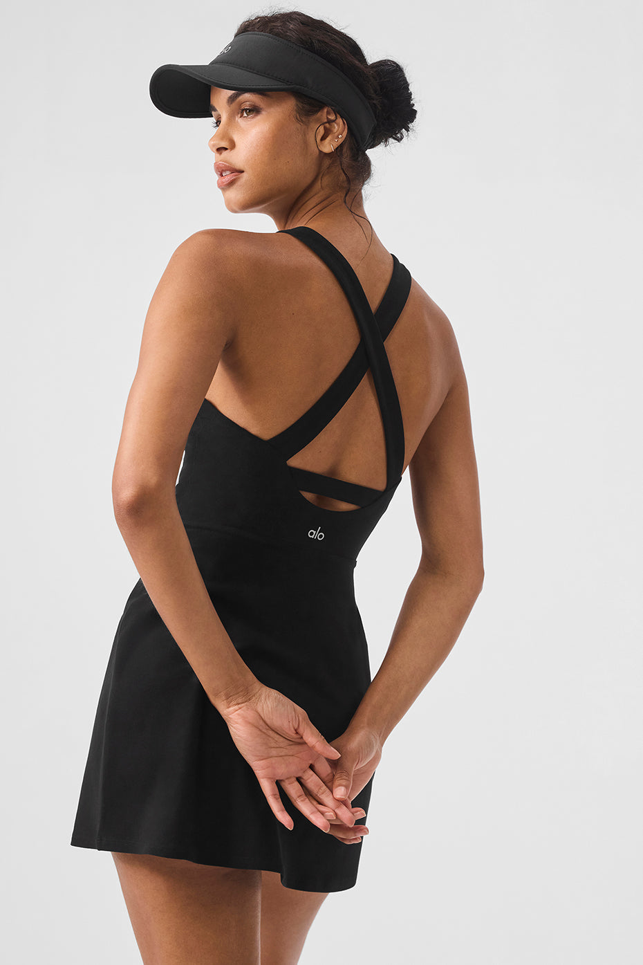 Alosoft Backspin Dress - Black
