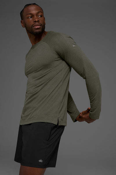 Triumph Long Sleeve Tee - Stealth Green | ALO