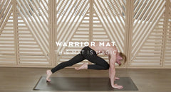 Alo warrior yoga mat smoky quartz 瑜伽墊連strap, 運動產品, 運動與