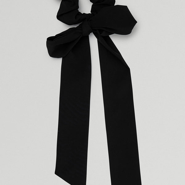 Love Knots Tie Scrunchie - Black