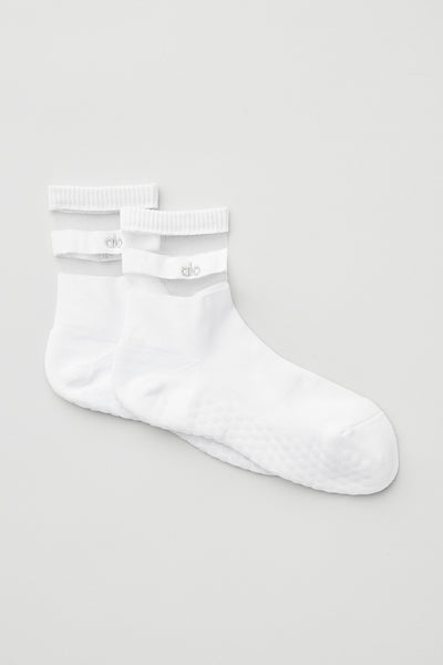 Women's Pulse Grip Sock - White