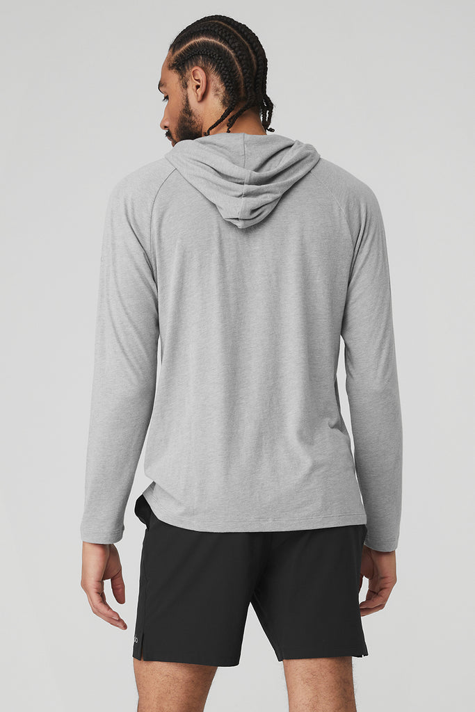 Core Hooded Runner - Athletic Heather Grey | Alo Yoga